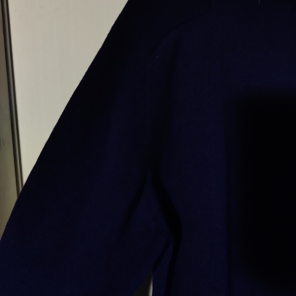 Furst of a Kind Blue Lace Up Sweater - Picture 7 of 9